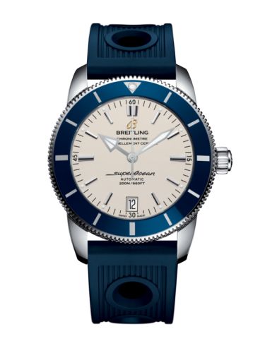 Breitling watch replica - AB201016/G827/211S/A20S.1 Superocean Heritage II 42 Stainless Steel / Blue / Silver / Rubber / Pin - Click Image to Close