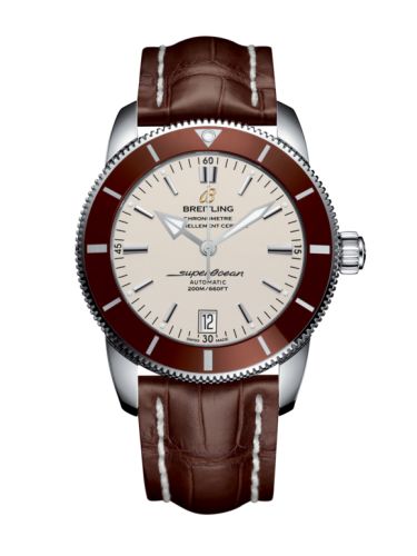 Breitling watch replica - AB201033.G827.739P Superocean Heritage II 42 Stainless Steel / Bronze / Silver / Croco
