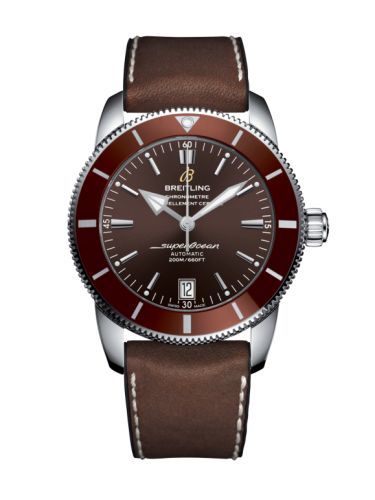 Breitling watch replica - AB201033.Q617.294S Superocean Heritage II 42 Stainless Steel / Bronze / Bronze / Rubber Leather