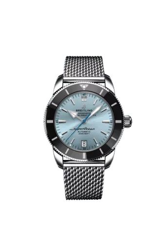Breitling watch replica - AB20108A1C1A1 Superocean Heritage II B20 Automatic 42 Stainless Steel / Ice Blue / Japan