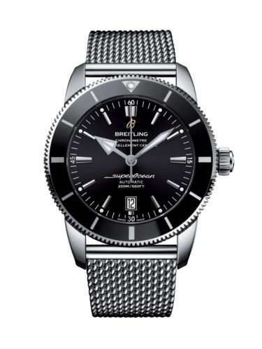 Breitling watch replica - AB2020121B1A1 Superocean Heritage II 46 Stainless Steel / Black / Black / Bracelet