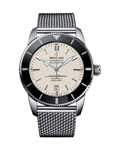 Breitling watch replica - AB202012/G828/152A Superocean Heritage II 46 Stainless Steel / Black / Silver / Bracelet