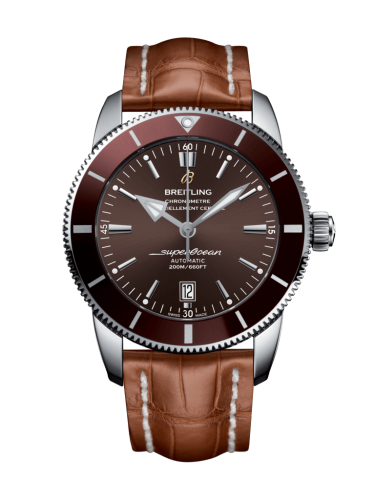 Breitling watch replica - AB202033/Q618/754P/A20BA.1 Superocean Heritage II 46 Stainless Steel / Bronze / Bronze / Croco / Pin