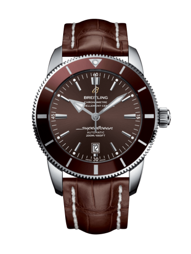 Breitling watch replica - AB202033/Q618/757P/A20D.1 Superocean Heritage II 46 Stainless Steel / Bronze / Bronze / Croco / Folding