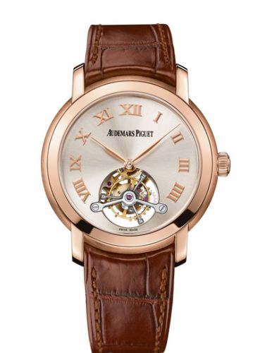 replica Audemars Piguet - 26561OR.OO.D088CR.01 Jules Audemars Tourbillon Pink Gold / Silver watch