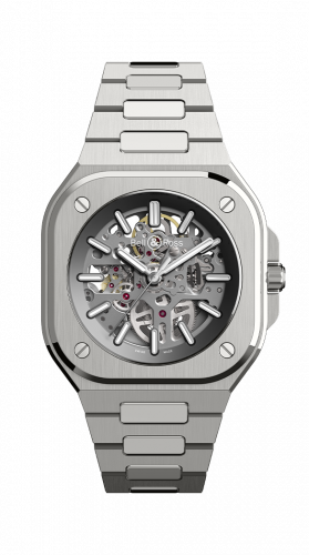 replica Bell & Ross - BR05A-GR-SK-ST/SST BR 05 Stainless Steel / Skeleton / Bracelet watch - Click Image to Close