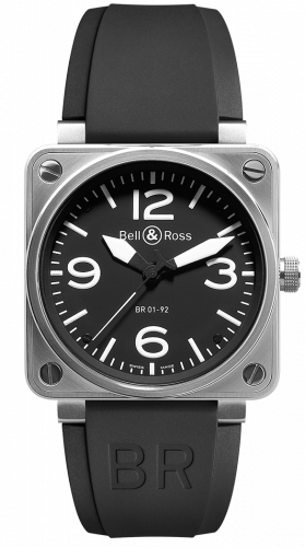 replica Bell & Ross - BR0192-BL-ST BR 01 92 Steel - Click Image to Close