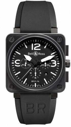 replica Bell & Ross - BR0194-BL-CA BR 01 94 Carbon Chronograph watch