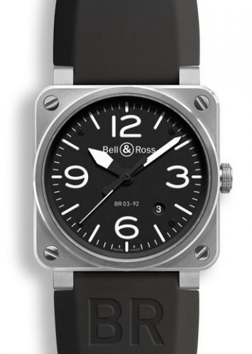 replica Bell & Ross - BR0392BLST2 BR 03 92 Steel watch