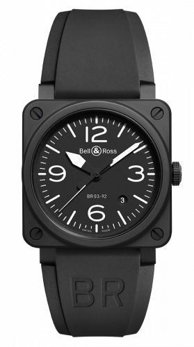 replica Bell & Ross - BR0392-BL-CE BR 03 92 Black Matte watch