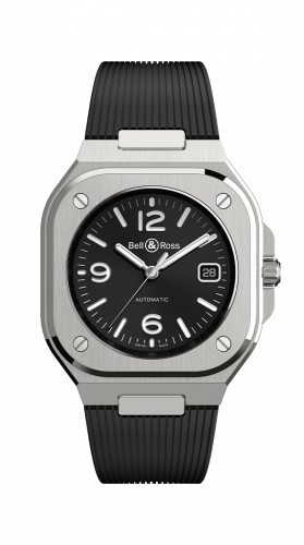replica Bell & Ross - BR05A-BL-ST/SRB BR 05 Stainless Steel / Black / Rubber watch