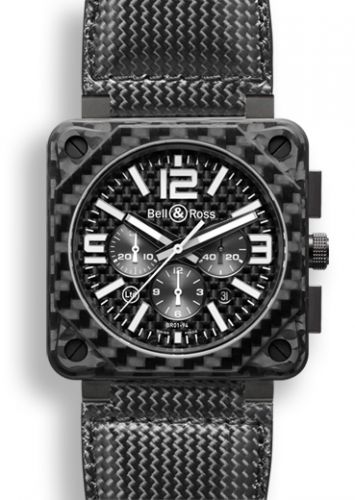 replica Bell & Ross - BR0194CAFIBER BR 01 94 Carbon Fiber Chronograph watch