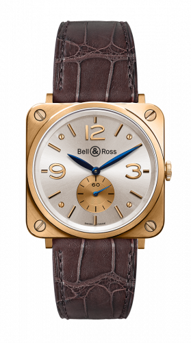 replica Bell & Ross - BRS-PKGOLD-PEARL_D BR S Gold watch