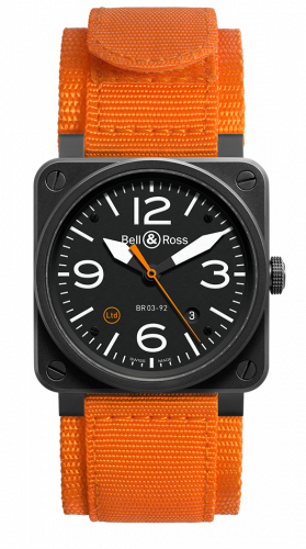 replica Bell & Ross - BR0392-O-CA BR 03 92 Orange Carbon watch