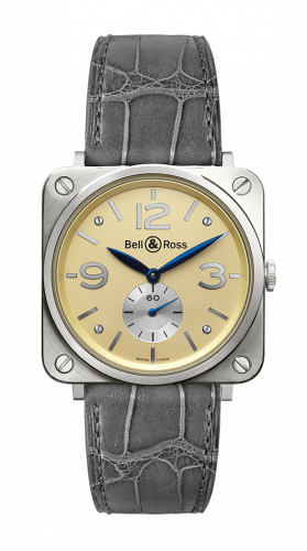 replica Bell & Ross - BRS-WHGOLD-IVORY_D BR S White Gold watch