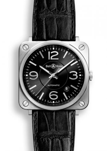 replica Bell & Ross - BRS92BLST BR S Officer Black watch