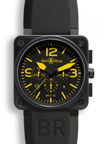replica Bell & Ross - BR0194YELLOW BR 01 94 Yellow Chronograph watch