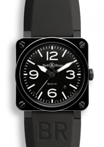 replica Bell & Ross - BR0392CERBLPSRB BR 03 92 Black Ceramic watch - Click Image to Close