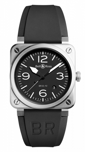 replica Bell & Ross - BR0392-BLC-ST BR 03 92 Steel watch - Click Image to Close
