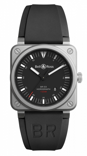 replica Bell & Ross - BR0392-HOR-BLC/SRB BR 03 92 Horograph watch - Click Image to Close