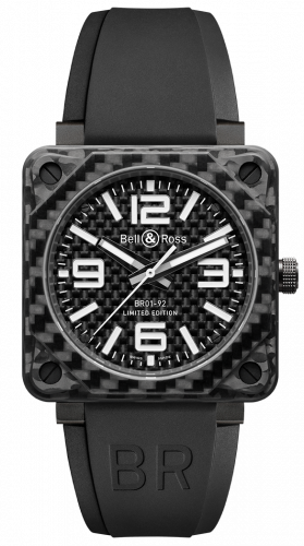 replica Bell & Ross - BR0192-CA FIBER BR 01 92 Carbon Fiber watch