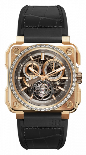 replica Bell & Ross - BRX1-CHTB-PG-D BR-X1 Tourbillon Chronograph Rose Gold Diamonds watch