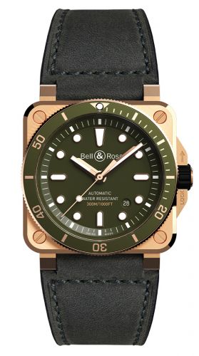 replica Bell & Ross - BR0392-D-G-BR/SCA BR 03-92 Diver Green Bronze watch