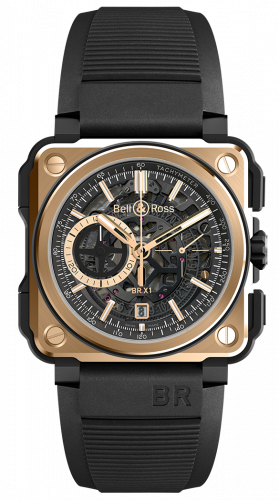 replica Bell & Ross - BRX1-CE-PG BR-X1 Rose Gold & Ceramic watch - Click Image to Close