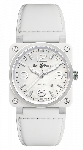 replica Bell & Ross - BR0392-WH-C/SCA BR 03 92 White Ceramic watch