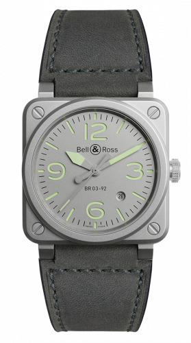 replica Bell & Ross - BR0392-GR-ST/SCA BR 03 92 Horolum watch