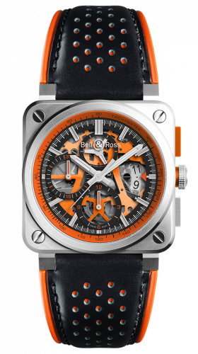 replica Bell & Ross - BR0394-SC-ORA/SCA BR 03-94 Aéro GT Chronograph Orange watch