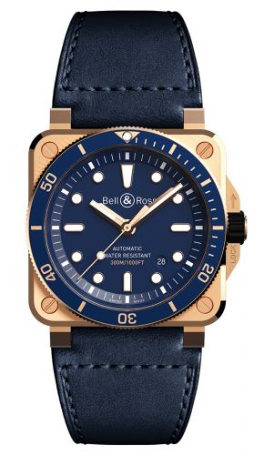 replica Bell & Ross - BR0392-D-LU-BR/SCA BR 03-92 Diver Blue Bronze watch - Click Image to Close