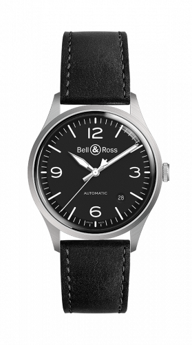 replica Bell & Ross - BRV192-BL-ST/SCA BR V1-92 Stainless Steel / Black / Calf watch
