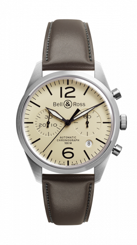 replica Bell & Ross - BRV126-BEI-ST/SCA BR 126 Original Beige Chronograph watch