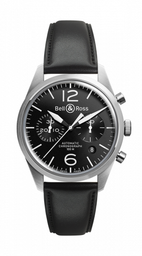 replica Bell & Ross - BRV126-BL-ST/SCA BR 126 Original Black Chronograph watch - Click Image to Close