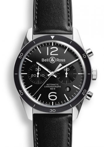 replica Bell & Ross - BRV126BLBESCA BR 126 Sport Chronograph watch - Click Image to Close