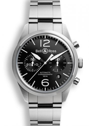 replica Bell & Ross - BRV126BLSTSST BR 126 Original Black Chronograph watch