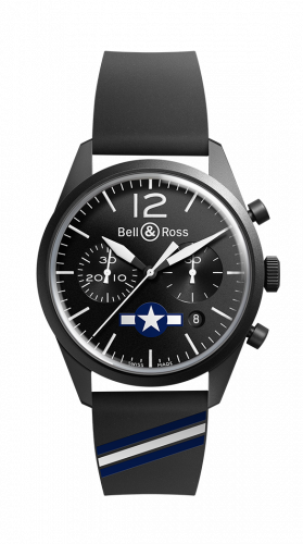 replica Bell & Ross - BRV126-BL-CA-CO/US BR 126 Insigna US Chronograph watch - Click Image to Close