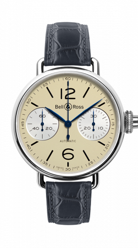 replica Bell & Ross - BRWW1-MONO-IVO/SCR WW1 Chronographe Monopoussoir Ivory watch - Click Image to Close