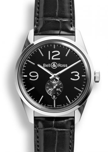 replica Bell & Ross - BRG123BLSTSCR BR 123 Officer Black watch - Click Image to Close