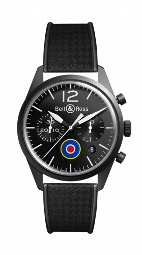 replica Bell & Ross - BRV126-BL-CA-CO/UK BR 126 Insigna UK Chronograph watch - Click Image to Close
