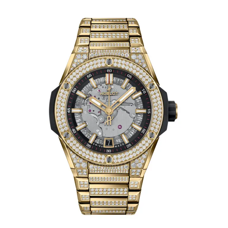 replica hublot Big Bang Integrated Time Only Yellow Gold Pavé watch 456.VX.0130.VX.3704 - Click Image to Close