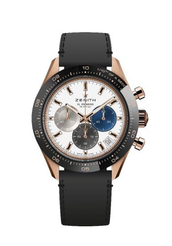 replica Zenith - 18.3100.3600/69.C920 Chronomaster Sport Rose Gold / Silver / Calf watch