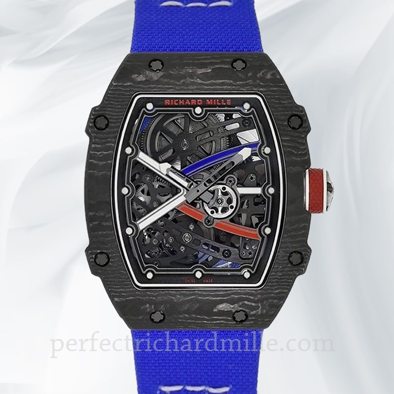 replica Richard Mille RM 67-02 Transparent Dial Strap Men’s Blue Watch