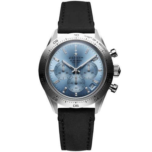replica Zenith - 65.3103.3600/53.C920 Chronomaster Sport Yoshida White Gold / Aqua Blue watch - Click Image to Close