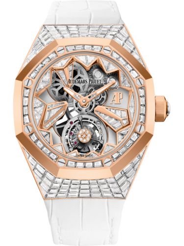 replica Audemars Piguet - 26228OR.ZZ.D011CR.01 Audemars Piguet Royal Oak Concept Flying Tourbillon Pink Gold / Baguette Diamond watch