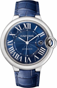 Cartier Ballon Bleu 42mm Stainless Steel Automatic Men's Watch WSBB0027