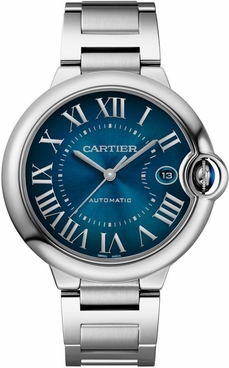 Cartier Ballon Bleu Date Stainless Steel Men's Watch WSBB0061