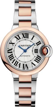 Cartier Ballon Bleu Steel & Rose Gold Women's Watch W2BB0032