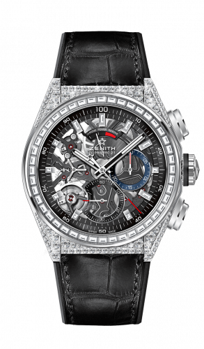 replica Zenith - 32.9000.9004/78.R582 Defy El Primero 21 Titanium / Diamond / Skeleton / Alligator watch